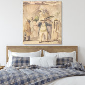 Invoering van de tentoonstellingstent van Pidcock Canvas Afdruk (Insitu (Slaapkamer))