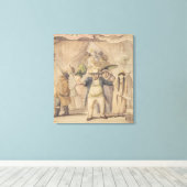 Invoering van de tentoonstellingstent van Pidcock Canvas Afdruk (Insitu (Houten vloer))