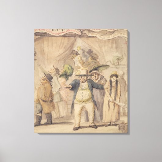 Invoering van de tentoonstellingstent van Pidcock Canvas Afdruk (Voorkant)
