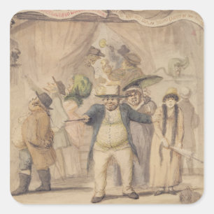 Invoering van de tentoonstellingstent van Pidcock Vierkante Sticker