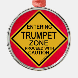 Invoering van de Trumpet Zone Metalen Ornament