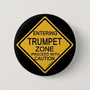 Invoering van de Trumpet Zone Ronde Button 5,7 Cm