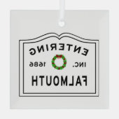 Invoering van Falmouth Glas Ornament (Achterkant)