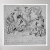 Invoering van gesplitste bezems van rietsuikerriet poster (Voorkant)