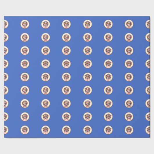 Invoering van het gesmolten patroon in Minnesota Cadeaupapier (Zoom)