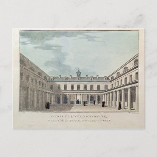 Invoering van het Lycee-Condorcet Briefkaart (Voorkant)