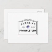 Invoering van het Provincetown MA-stadsteken Briefkaart (Voorkant / Achterkant)