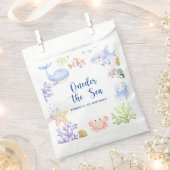 Invoering van het Zee van de eerste verjaardag ond Bedankzakje (Geknipt)