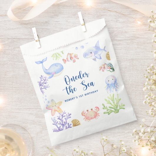 Invoering van het Zee van de eerste verjaardag ond Bedankzakje (Geknipt)