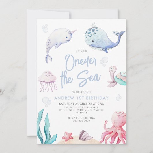 Invoering van het Zee van de eerste verjaardag ond Kaart (Voorkant)