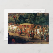 Invoering van Louis XIV en Maria Theresa in Briefkaart (Voorkant / Achterkant)