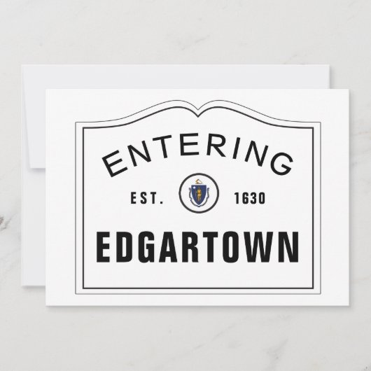 Invoering van massachusetts in de stad kaart (Voorkant)