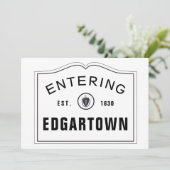 Invoering van massachusetts in de stad kaart (Staand voorkant)