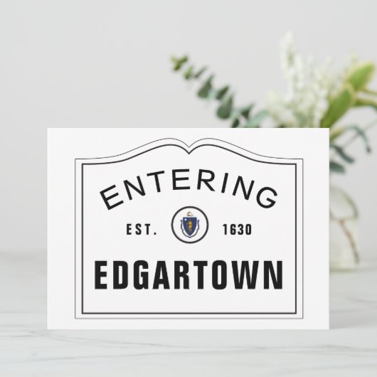 Invoering van massachusetts in de stad kaart (Staand voorkant)