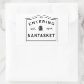 Invoering van Nantasket Hull Ma Rechthoekige Sticker (Tas)