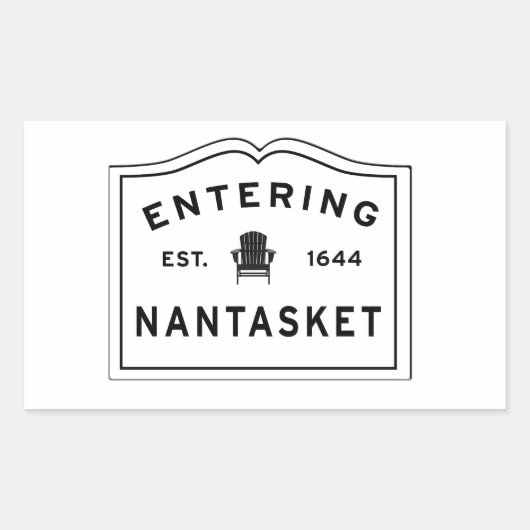 Invoering van Nantasket Hull Ma Rechthoekige Sticker (Voorkant)