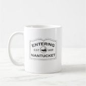 Invoering van Nantucket Est. 1659 Inloggen in zwar Koffiemok (Links)