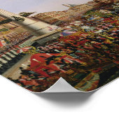 Invoering van Napoleon I in Venetië, 1807 Poster (Hoek)