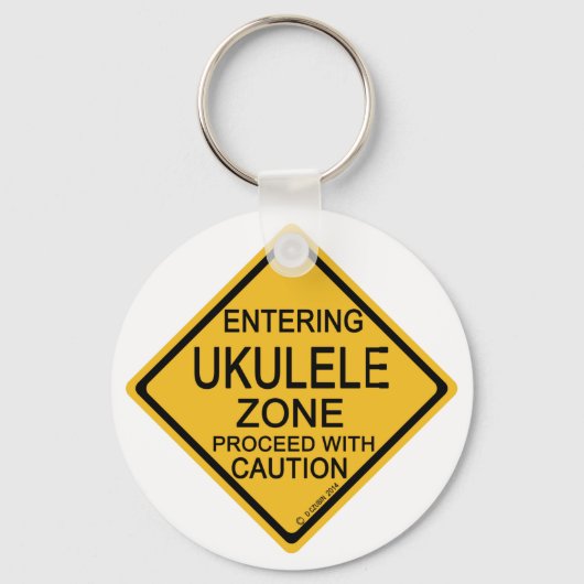 Invoering van Ukulele Zone Sleutelhanger (Voorkant)