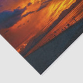 Invoering van zonneschijn in goud en Paars Tissuepapier (Detail)