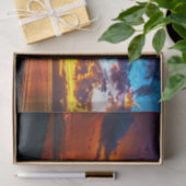 Invoering van zonneschijn in goud en Paars Tissuepapier (Geschenk)