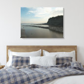 Invoerkanaal naar Cardiff Bay Canvas Afdruk (Insitu (Slaapkamer))