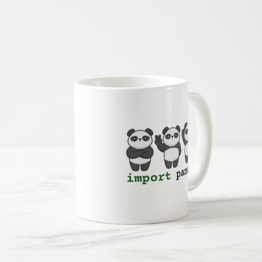invoerpanda koffiemok (Voorkant rechts)