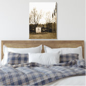 Invoerteken en Uitzicht bagage Canvas Afdruk (Insitu (Slaapkamer))