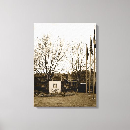 Invoerteken en Uitzicht bagage Canvas Afdruk (Voorkant)