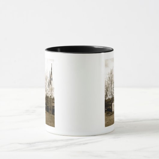 Invoerteken en Uitzicht bagage Mok (Midden)