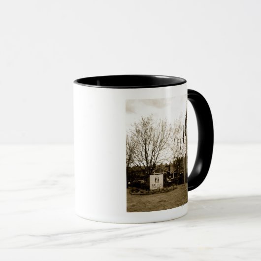 Invoerteken en Uitzicht bagage Mok (Voorkant rechts)