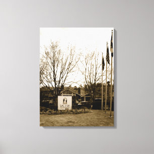 Invoerteken en Uitzicht Canvas Afdruk