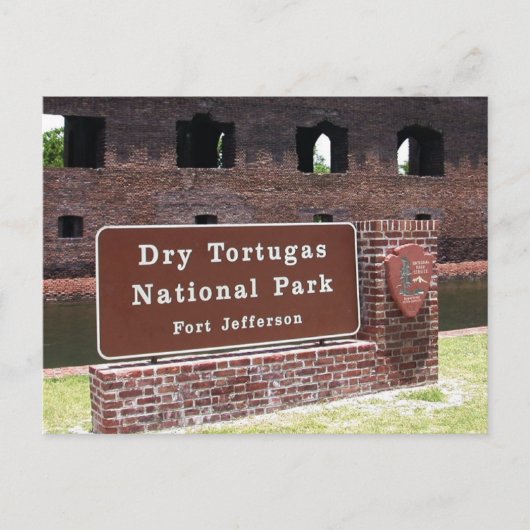 Invoerteken, Nationaal Park Dry Tortugas Briefkaart (Voorkant)