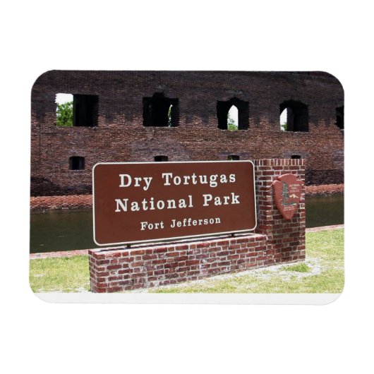 Invoerteken, Nationaal Park Dry Tortugas Magneet (Horizontaal)