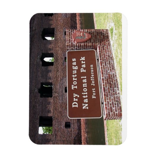 Invoerteken, Nationaal Park Dry Tortugas Magneet (Verticaal)