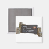 Invoerteken van het olympisch park bij het meer va magneet (Voorkant / Achterkant)