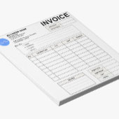 Invoice Order Form & Custom Small Business Logo Notitieblok