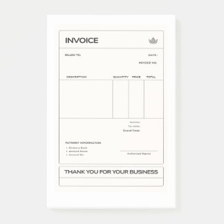 invoice post-it® notes