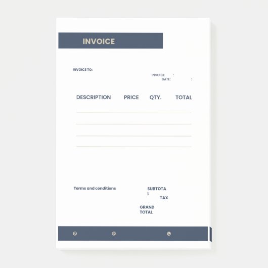 invoice post-it® notes (Voorkant)