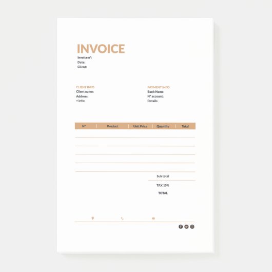 invoice post-it® notes (Voorkant)