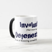 Invrijwillige deenestratie magische mok (Voorkant links)