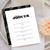 Invulbare multifunctionele botanische uitnodiging