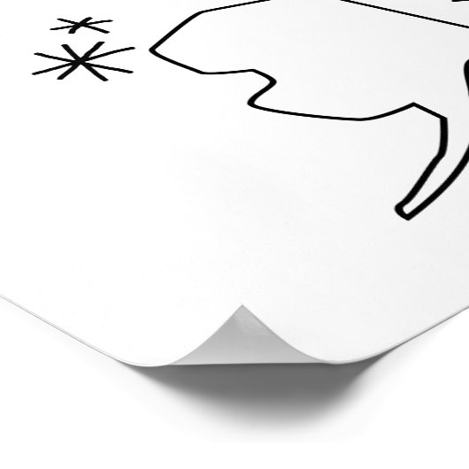 Invullen op Amerikaanse reiskaart Poster (Hoek)