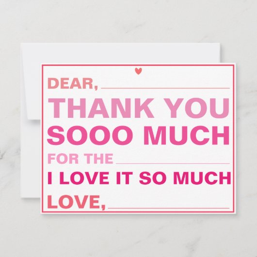 Invullen van kinderen Hartelijk dank (Voorkant)