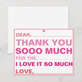 Invullen van kinderen Hartelijk dank (Voorkant / Achterkant)