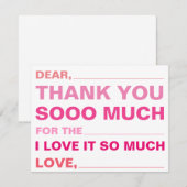 Invullen van kinderen Hartelijk dank (Voorkant / Achterkant)