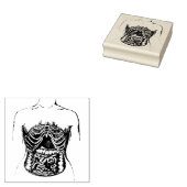 Inwendige darmen rubberstempel (Gestempeld)