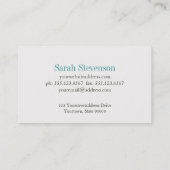 Inwendige decorator Lamp Designer Visitekaartje (Achterkant)