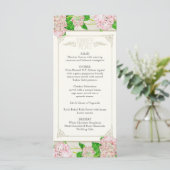 Inwendige menu Roze hydrangea Floral Formele kant (Staand voorkant)