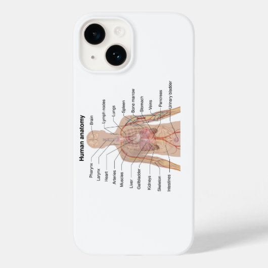Inwendige organen Anatomiegrafiek menselijk lichaa Case-Mate iPhone Case (Achterkant)